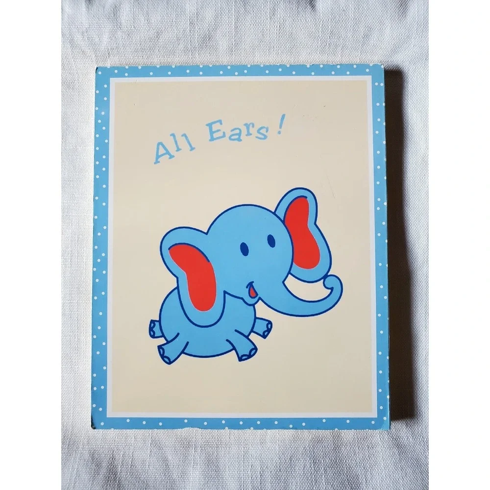Set of 3 Nursery Wall Art Animal Plaques Giraffe Elephant Lion Kids Room‎ Decor